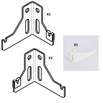 Кронштейн настенный для радиаторов 11 типа EVRA длина 1800-2000, комплект 2+2+1