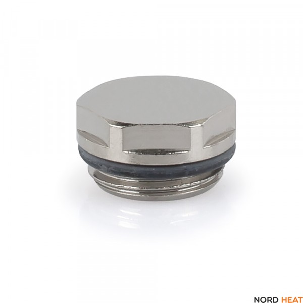 Заглушка для радиатора 1/2" никель SR 0005-1500N000 Заглушка для радиатора 1/2" никель SR 0005-1500N000