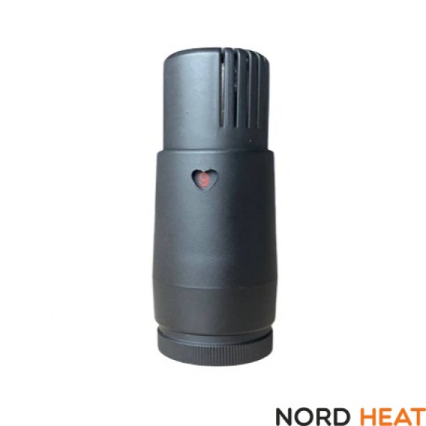 Термостатическая головка Delta HEART М30*1,5 RAL 9005 мат. Термостатическая головка Delta HEART М30*1,5 RAL 9005 мат.