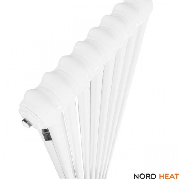 Трубчатый радиатор Arbonia 2180V 8 секц. (2 трубки высота 1800 мм длина 384 мм) нижнее 1/2" RAL 9016 белый