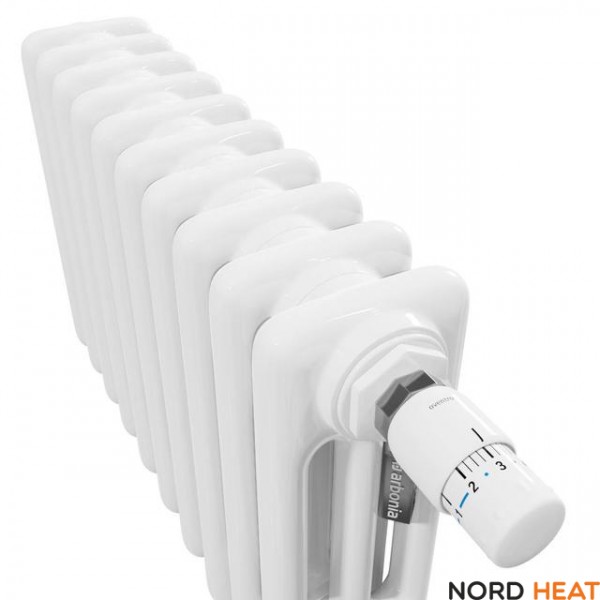 Трубчатый радиатор Arbonia 3030V 12 секц. (3 трубки высота 300 мм длина 564 мм) нижнее 1/2" RAL 9016 белый