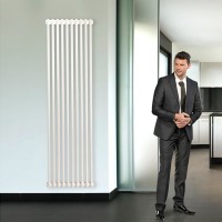 Покраска в Белый цвет трубчатого радиатора 2180-08 секц. (высота 1800 мм длина 400 мм) 