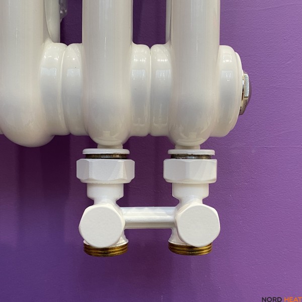 Узел нижнего подключения прямой Giacomini 3/4х3/4, R387X002 RAL9016 белый Узел нижнего подключения прямой Giacomini 3/4х3/4, R387X002 RAL9016 белый