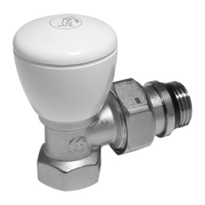 Ручной регулирующий клапан угловой Giacomini 1/2" НР-ВР, R5X033
