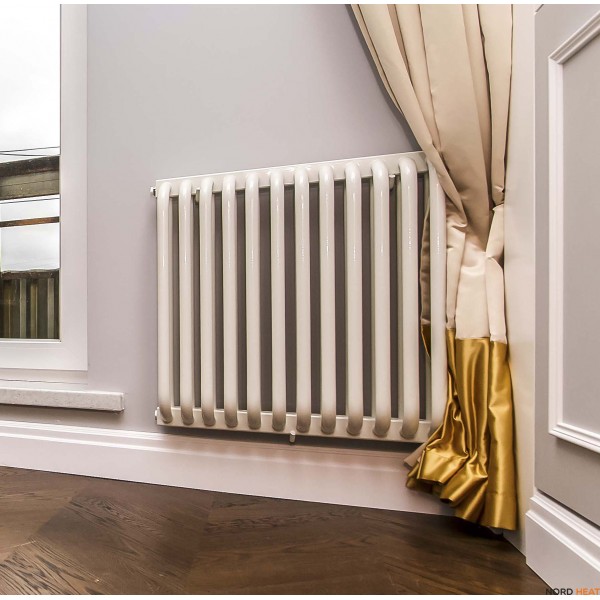 Трубчатый радиатор КЗТО РС 2х-рядный высота 500 мм 14 секций нижнее подключение