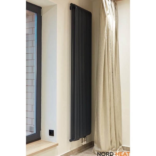 Трубчатый радиатор КЗТО РС 2-1750-8 (2 трубки высота 1790 мм 8 секций длина 330 мм) нижнее правое 1/2 Трубчатый радиатор КЗТО РС 2-1750-8 (2 трубки высота 1790 мм 8 секций длина 330 мм) нижнее правое 1/2