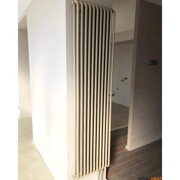 Трубчатый радиатор КЗТО РС 2-1750-12 (2 трубки высота 1790 мм 12 секций длина 494 мм) нижнее правое 1/2