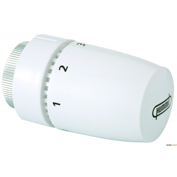 Термостатическая головка M30 x 1,5 Hummel Basis белый, с нулевым положением, жидкостный сенсор