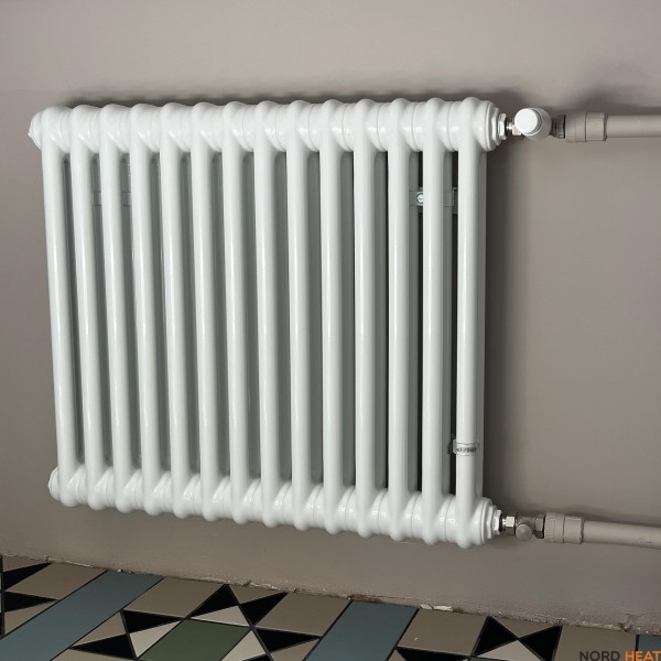 Трубчатый радиатор Irsap Tesi 2 (2 трубки высота 565 мм 14 секций длина 630 мм) боковое 3/4