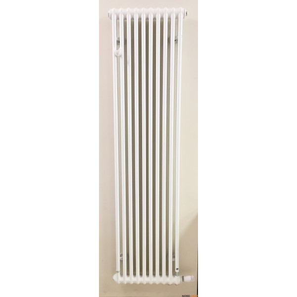 Трубчатый радиатор Tesi (2 трубки высота 1800 мм 6 секций длина 270 мм) нижнее вентиль снизу 1/2” белый Трубчатый радиатор Tesi (2 трубки высота 1800 мм 6 секций длина 270 мм) нижнее вентиль снизу 1/2” белый