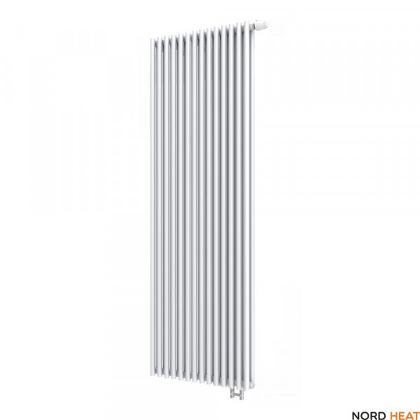 Трубчатый радиатор КЗТО А25 2-1750-14 (2-рядный высота 1784 мм 14 секций длина 491 мм) нижнее 1/2"