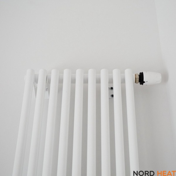 Трубчатый радиатор КЗТО А25 1-1750-8 (1-рядный высота 1784 мм 8 секций длина 281 мм) нижнее правое 1/2