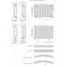 Трубчатый радиатор КЗТО А40 1-2000-10 (1-рядный высота 2034 мм 10 секций длина 501 мм) боковое 1/2"