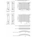 Трубчатый радиатор КЗТО А40 1-1750-4 (1-рядный высота 1784 мм 4 секции длина 201 мм) нижнее правое 1/2"