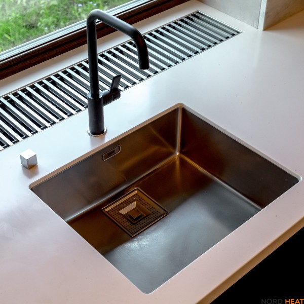 Внутрипольный конвектор Бриз 260х100х2000 (длина 2000 мм высота 100 мм ширина 260 мм) естественная конвекция