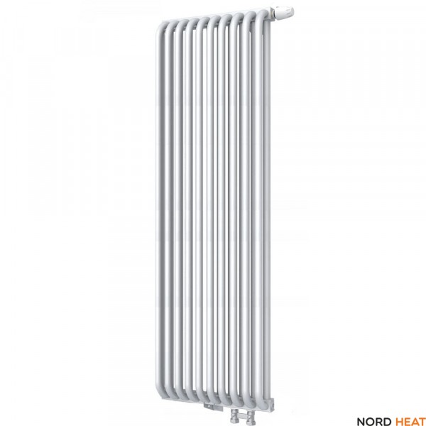 Трубчатый радиатор КЗТО РС 2-1750-10 (2 трубки высота 1790 мм 10 секций длина 412 мм) нижнее правое 1/2