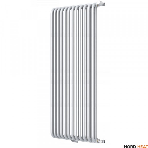 Трубчатый радиатор КЗТО РС 2-2000-12 (2 трубки высота 2040 мм 12 секций длина 494 мм) боковое 3/4