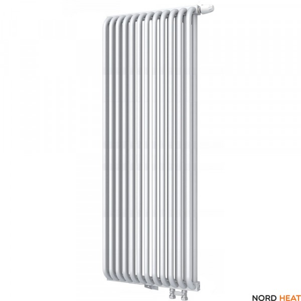 Трубчатый радиатор КЗТО РС 2-2000-12 (2 трубки высота 2040 мм 12 секций длина 494 мм) нижнее правое 1/2