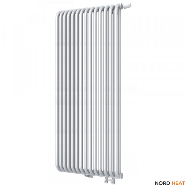 Трубчатый радиатор КЗТО РС 2-2000-14 (2 трубки высота 2040 мм 14 секций длина 576 мм) нижнее правое 1/2