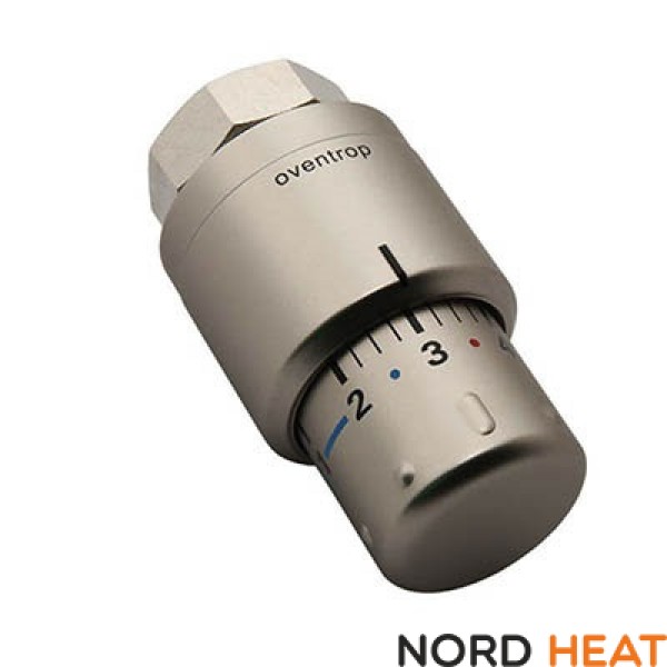 Термостатическая головка Oventrop Uni SH матовая сталь, код 1012085