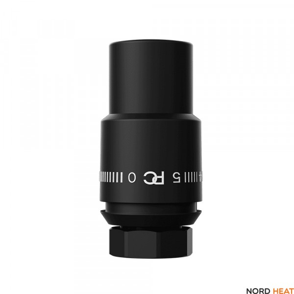 Термостатическая головка "Cristal" М30х1,5 цвет матовый черный