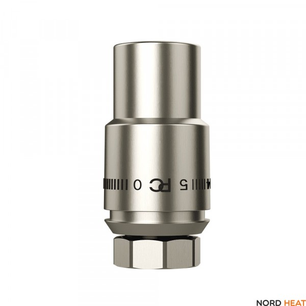 Термостатическая головка "Cristal" М30х1,5 цвет матовый никель Термостатическая головка "Cristal" М30х1,5 цвет матовый никель