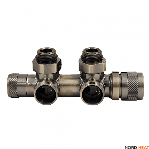 Узел нижнего подключения Primoclima Lunar 1/2"х3/4"Е Бронза, угловой правый