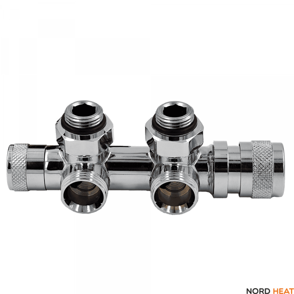 Узел нижнего подключения Primoclima Lunar 1/2"х3/4"Е Хром, угловой правый