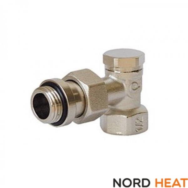 Вентиль угловой запорный нижний Purmo 1/2" MTB 133