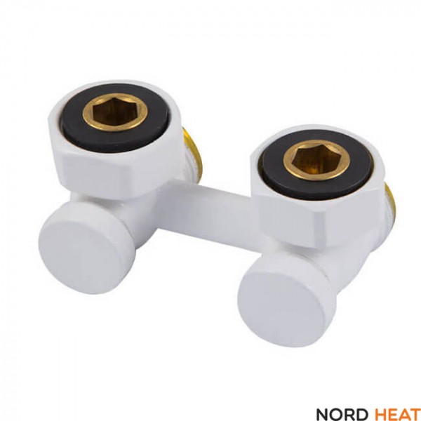 Нижний узел подключения Shlosser 50 мм угловой. белый 600700023 Нижний узел подключения Shlosser 50 мм угловой. белый 600700023