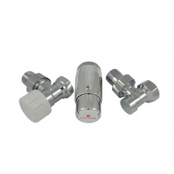 Комплект угловой Хром DN15 GZ1/2 x GW1/2 с головкой Мини M30x1,5