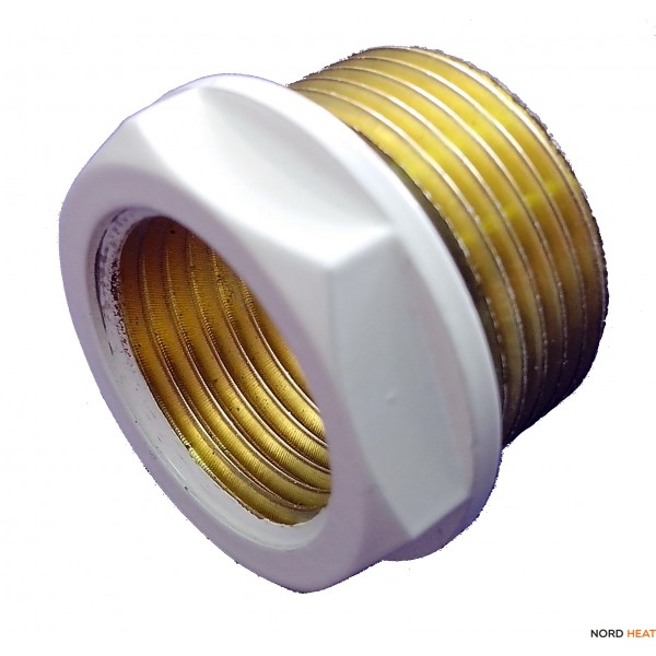 SCHLOSSER Переходник 3/4 нр на 1/2 вр Белый, с уплотнителем 603000071 SCHLOSSER Переходник 3/4 нр на 1/2 вр Белый, с уплотнителем 603000071