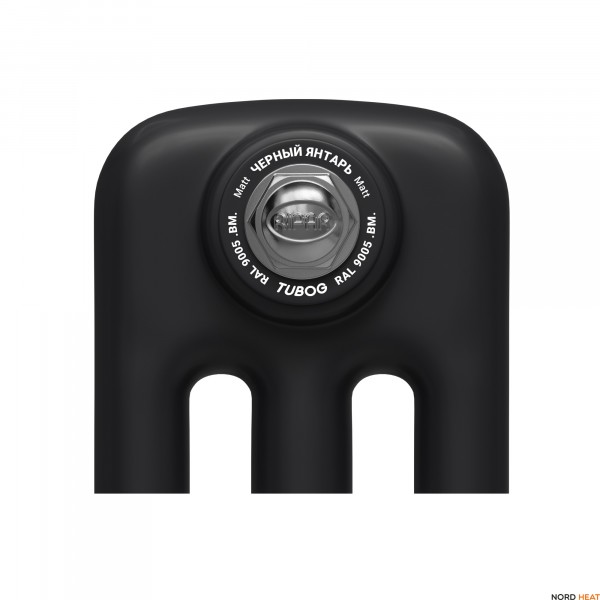 Трубчатый радиатор Rifar Tubog 2180 06 секц. (2 трубки высота 1800мм 6 секций длина 282 мм) нижнее 3/4 RAL9005мат