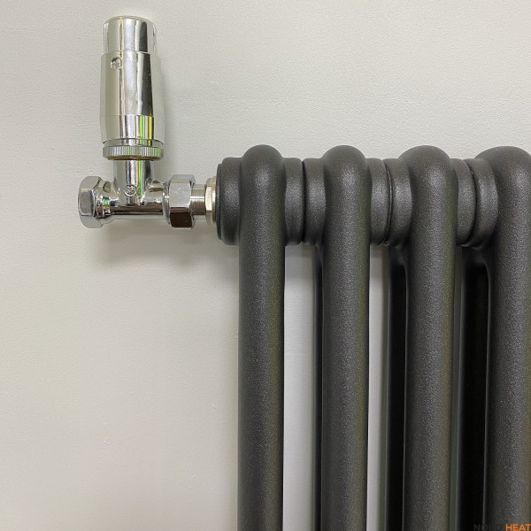 Трубчатый радиатор Rifar Tubog 2180 04 секц. (2 трубки высота 1800мм 4 секции длина 190 мм) боковое 3/4" антрацит