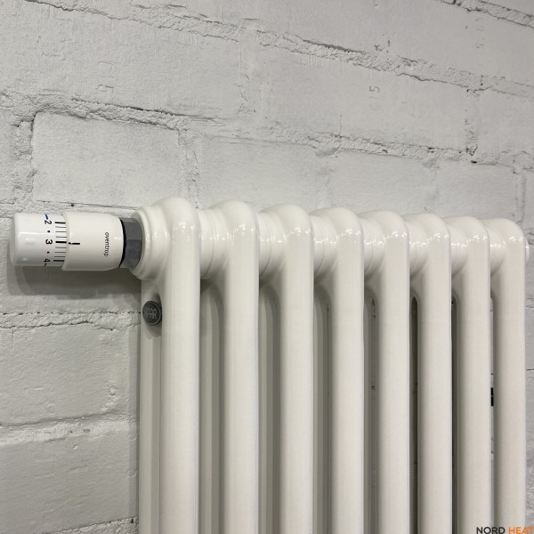 Трубчатый радиатор Rifar Tubog 2180 08 секц. (2 трубки высота 1800мм 8 секций длина 374 мм) нижнее 3/4 RAL 9016 белый