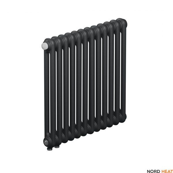 Трубчатый радиатор Rifar Tubog 2057 12 секц. DV1 (2 трубки высота 565 мм 12 секций длина 552 мм) нижнее 3/4" с вентилем серый Трубчатый радиатор Rifar Tubog 2057 12 секц. DV1 (2 трубки высота 565 мм 12 секций длина 552 мм) нижнее 3/4" с вентилем серый