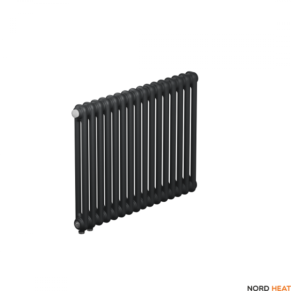 Трубчатый радиатор Rifar Tubog 2057 16 секц. DV1 (2 трубки высота 565 мм 16 секций длина 736 мм) нижнее 3/4" с вентилем серый Трубчатый радиатор Rifar Tubog 2057 16 секц. DV1 (2 трубки высота 565 мм 16 секций длина 736 мм) нижнее 3/4" с вентилем серый