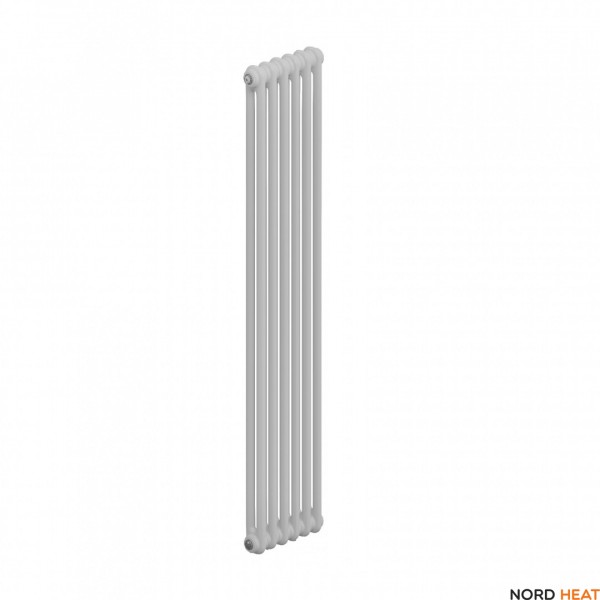 Трубчатый радиатор Рифар Тубог 2180 6 секц. (2 трубки высота 1800мм 6 секций длина 282 мм) боковое 3/4" белый