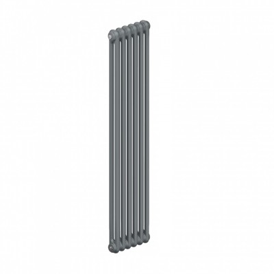 Трубчатый радиатор Rifar Tubog 2180 06 секц. (2 трубки высота 1800мм 6 секций длина 282 мм) боковое 3/4 серый