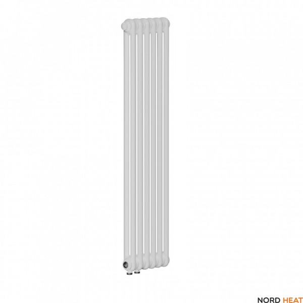 Трубчатый радиатор Rifar Tubog 2180 06 секц. (2 трубки высота 1800мм 6 секций длина 282 мм) нижнее 3/4 RAL 9016 белый