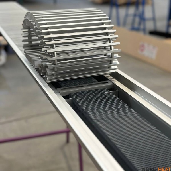 Внутрипольный конвектор Vitron ВК.75.260.3000.2ТГ (длина 3000 мм высота 75 мм ширина 260 мм) естественная конвекция