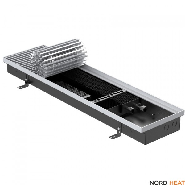 Внутрипольный конвектор Vitron ВКВ.75.260.2250.2ТГ.24В (длина 2250 мм высота 75 мм ширина 260 мм) принудительная конвекция