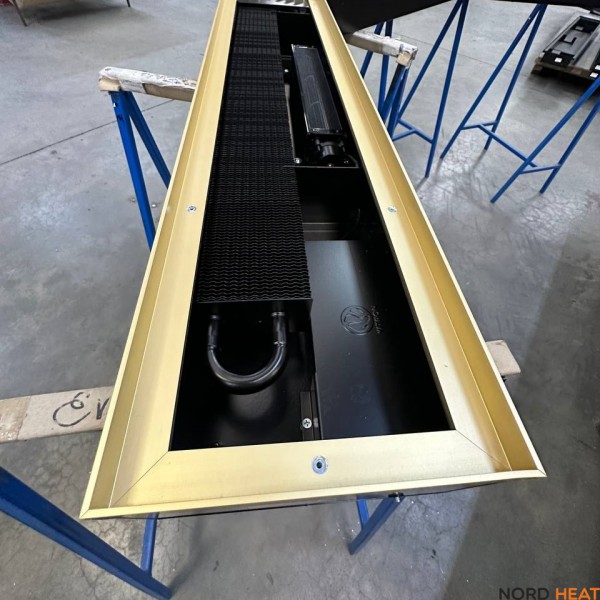 Внутрипольный конвектор Vitron ВКВ.75.260.2000.2ТГ.24В (длина 2000 мм высота 75 мм ширина 260 мм) принудительная конвекция