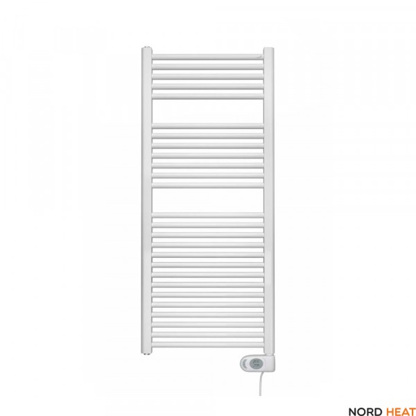 Полотенцесушитель Zehnder Aura 1226*500, белый, электрический 750 Вт